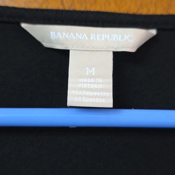 BR Cowl Neck Long Sleeve Black Top Med - Picture 3 of 3